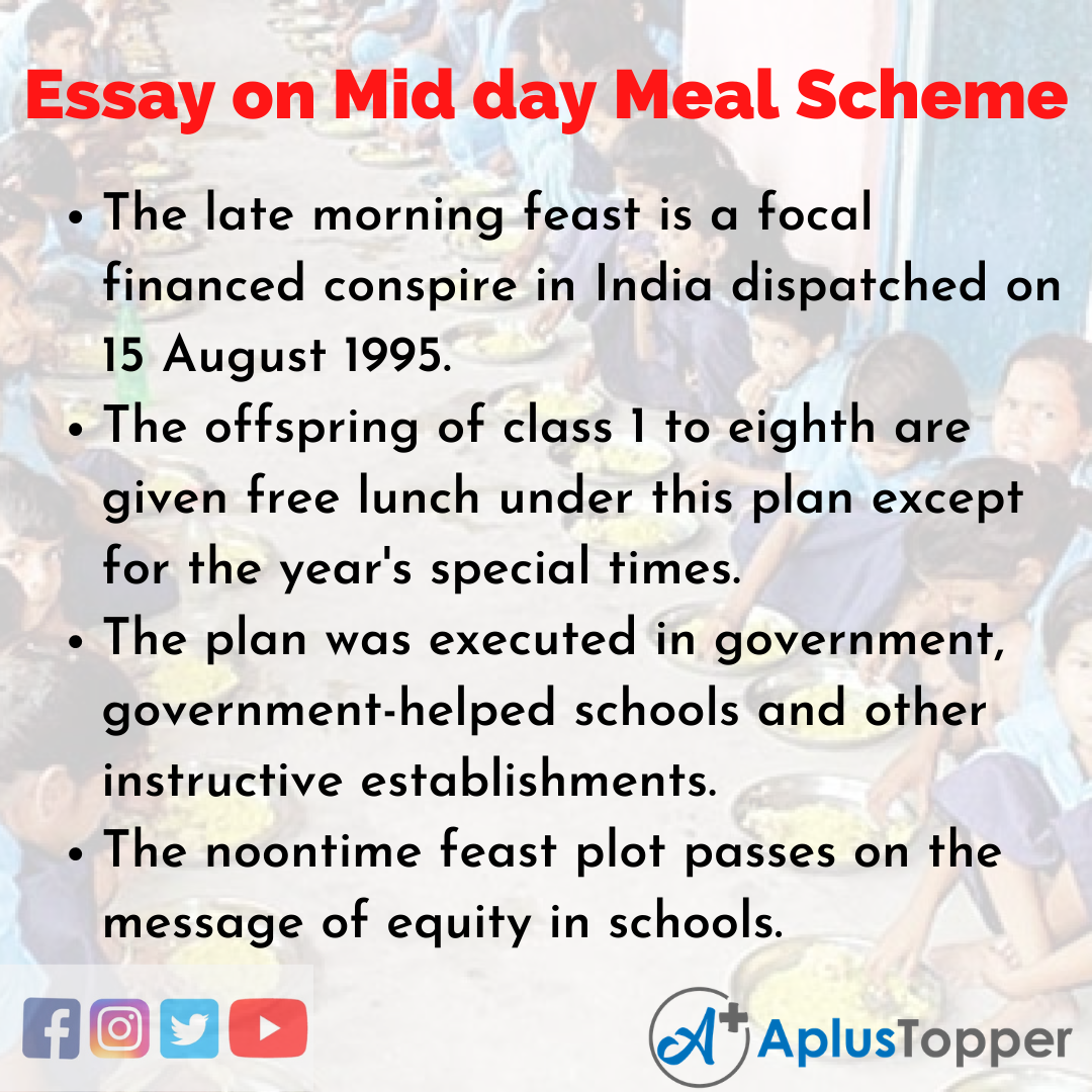 Short Essay on Mid day Meal Scheme