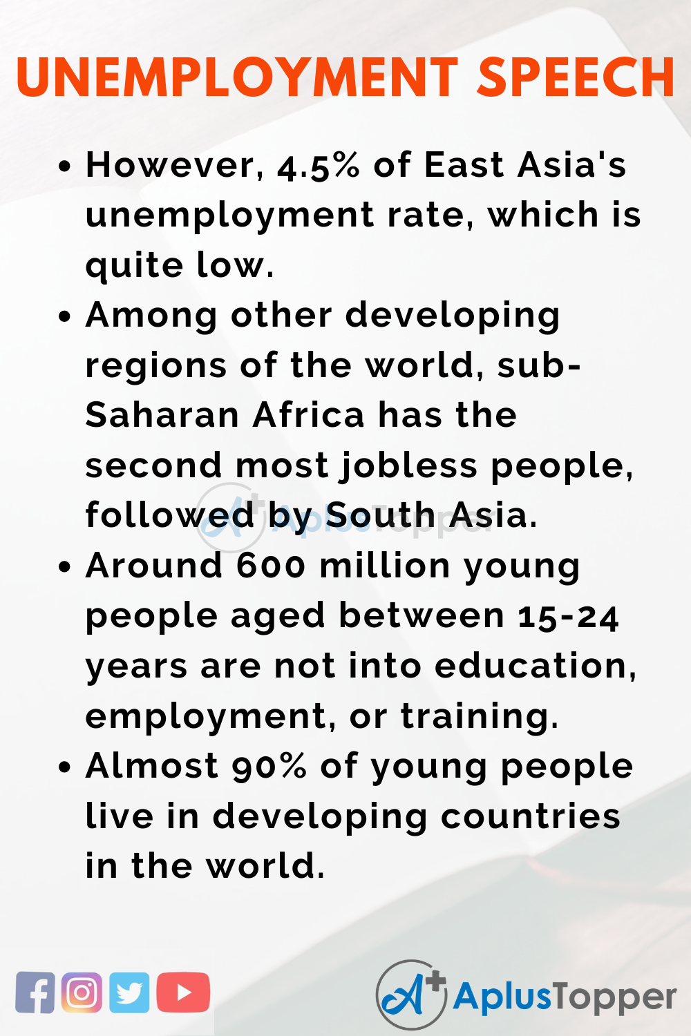 Short Speech On Unemployment 150 Words In English 