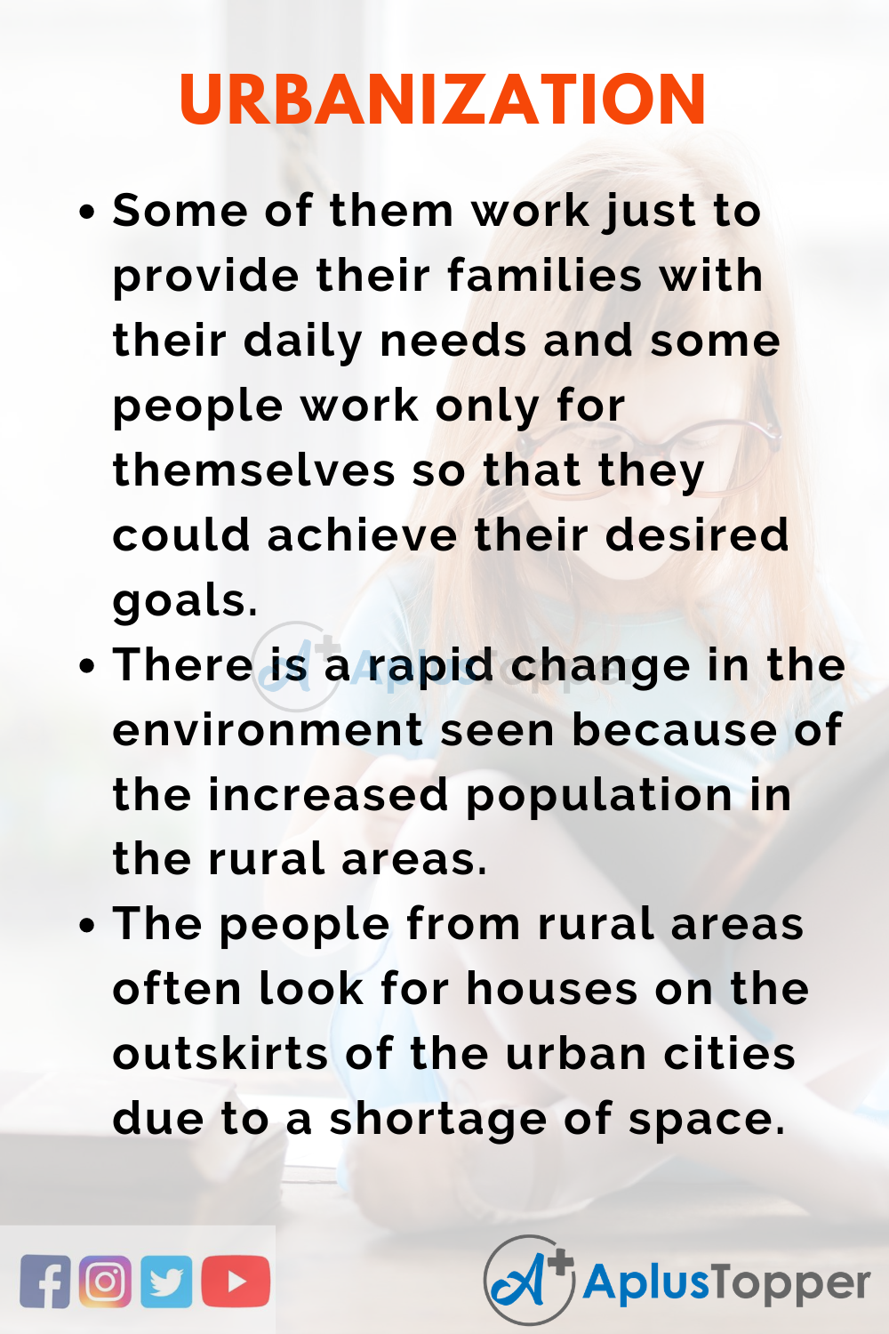 Short Speech On Urbanization 150 Words In English