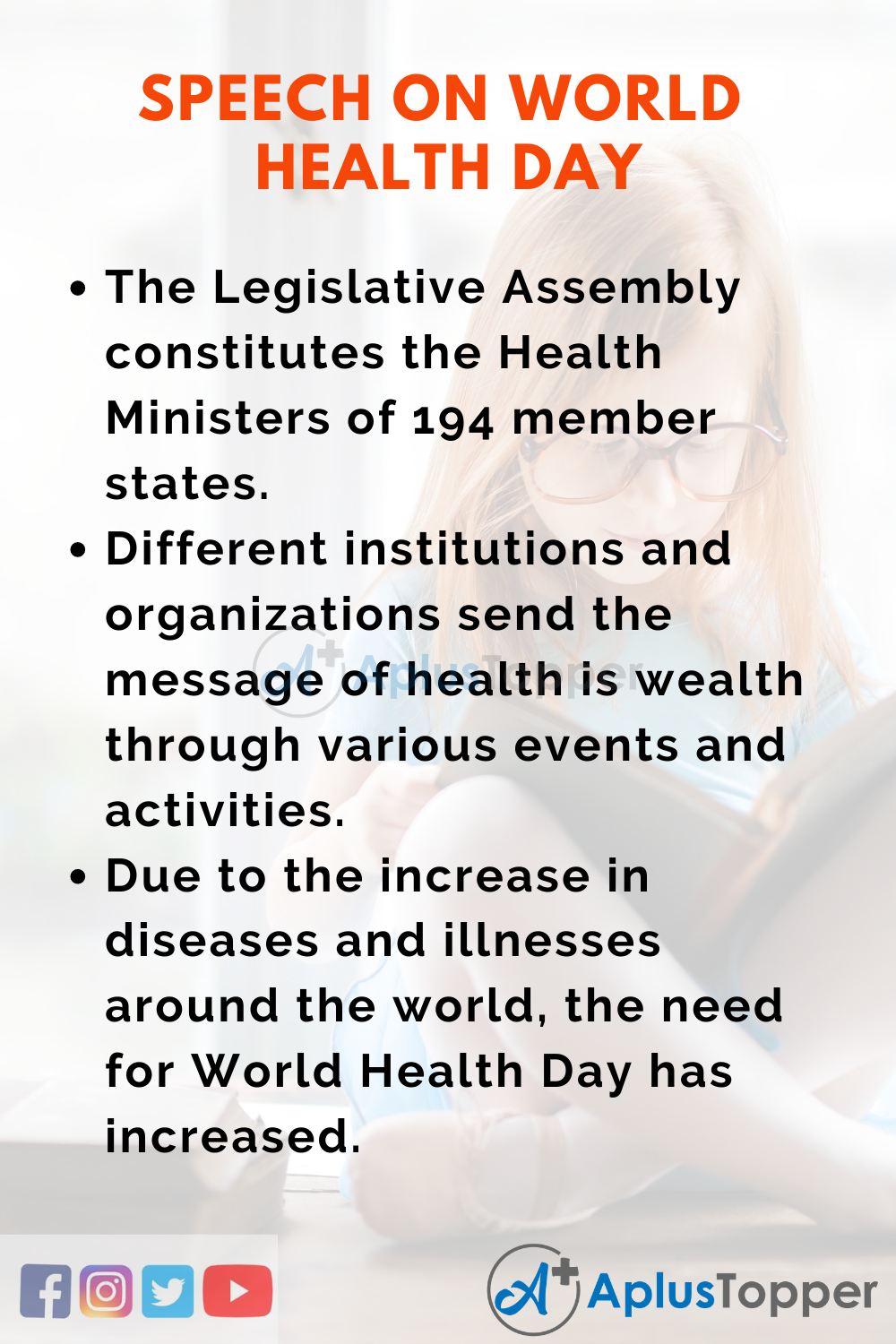 Short Speech On World Health Day 150 Words In English