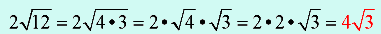 Simplifying Radicals 7