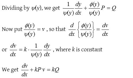 Solution of First Order Linear Differential Equations 4