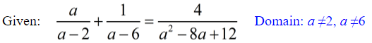 Solving Fractional Equations 4