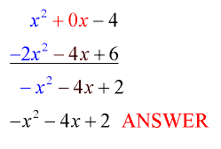 Subtracting Polynomials 2