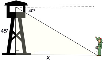 Trigonometry Solving Word Problems 10