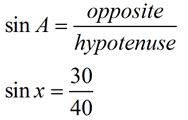 Trigonometry Solving for an Angle 2