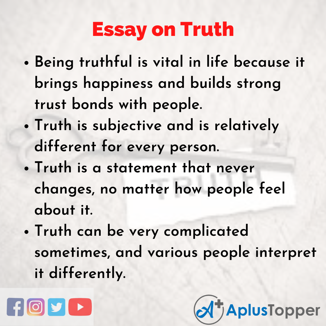 Truth Essay