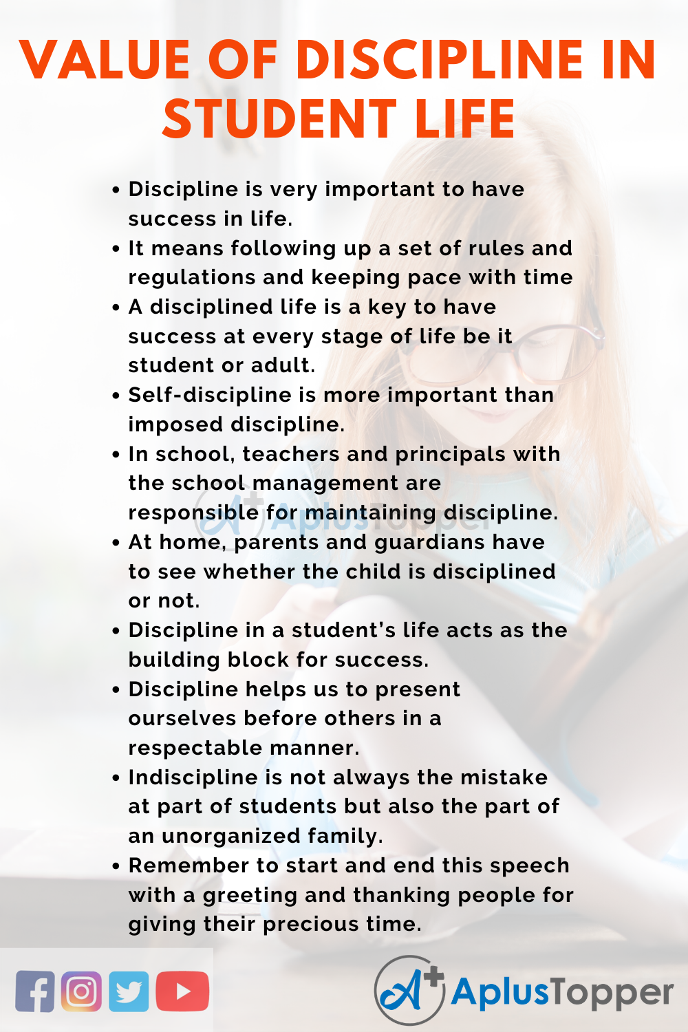 Value of Discipline in Student Life