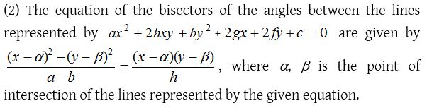 What are Pair of Straight Lines 7