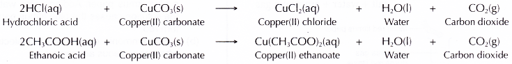 The chemical properties of carboxylic acid