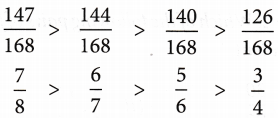 What is Comparing and Ordering of Fractions 4