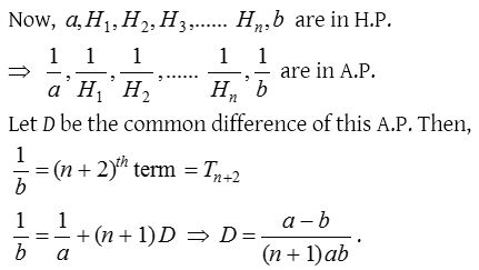 What is Harmonic Progression in Mathematics 4