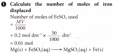 What is heat of displacement 8