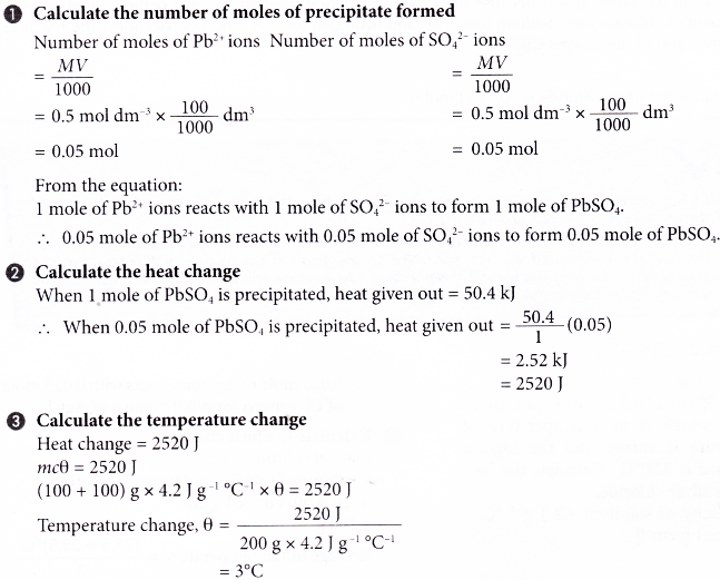 What is heat of precipitation 7