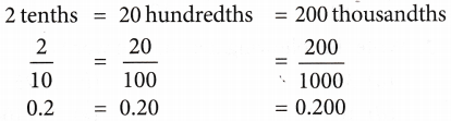 What is the Definition of an Equivalent Decimal 2