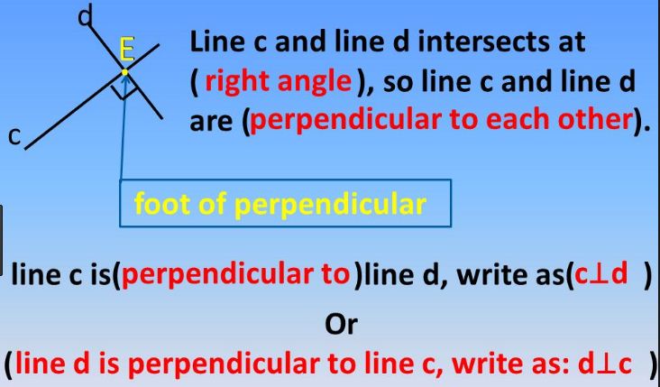 What is the Foot of a Perpendicular Line 1