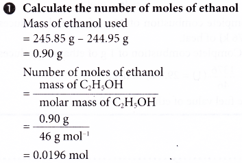 What is the heat of combustion 12