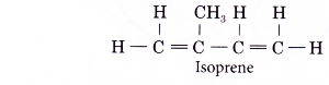 What is the monomer of natural rubber 1