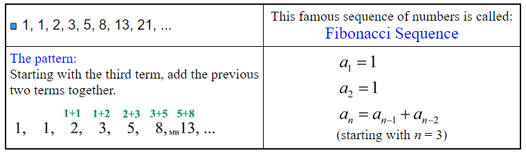 What is the pattern of numbers 2