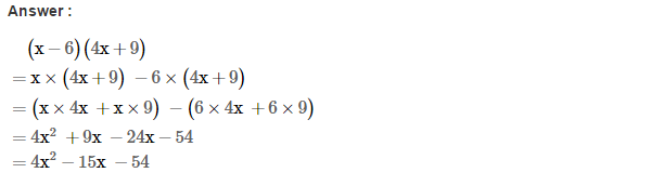 Algebraic Expressions RS Aggarwal Class 7 Maths Solutions CCE Test Paper