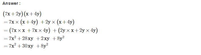 CBSE Algebraic Expressions RS Aggarwal Class 7 Maths Solutions CCE Test Paper