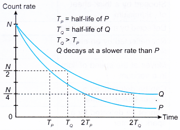 half life of a radioactive element 7