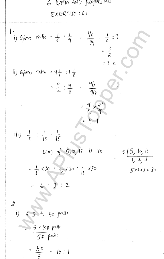 ml-aggarwal-icse-solutions-for-class-7-maths-chapter-6-ratio-and-proportion-1