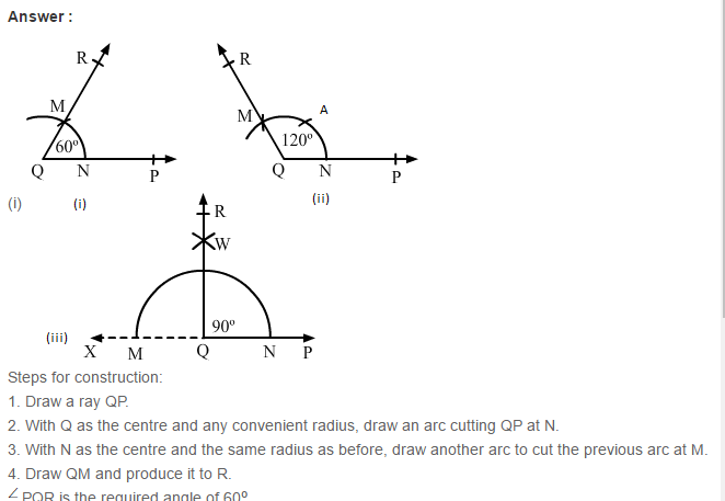 Constructions Rs Aggarwal Class 6 Maths Solutions Exercise 14b
