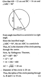 ML Aggarwal Class 9 Solutions for ICSE Maths Chapter 15 Circle - A Plus ...