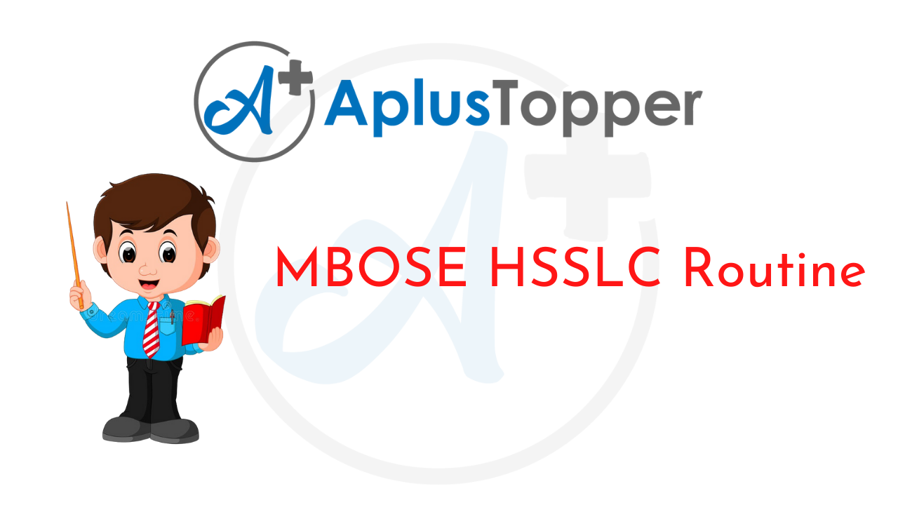 MBOSE HSSLC Routine 2024 (Released) Download MBOSE Class 12 Routine