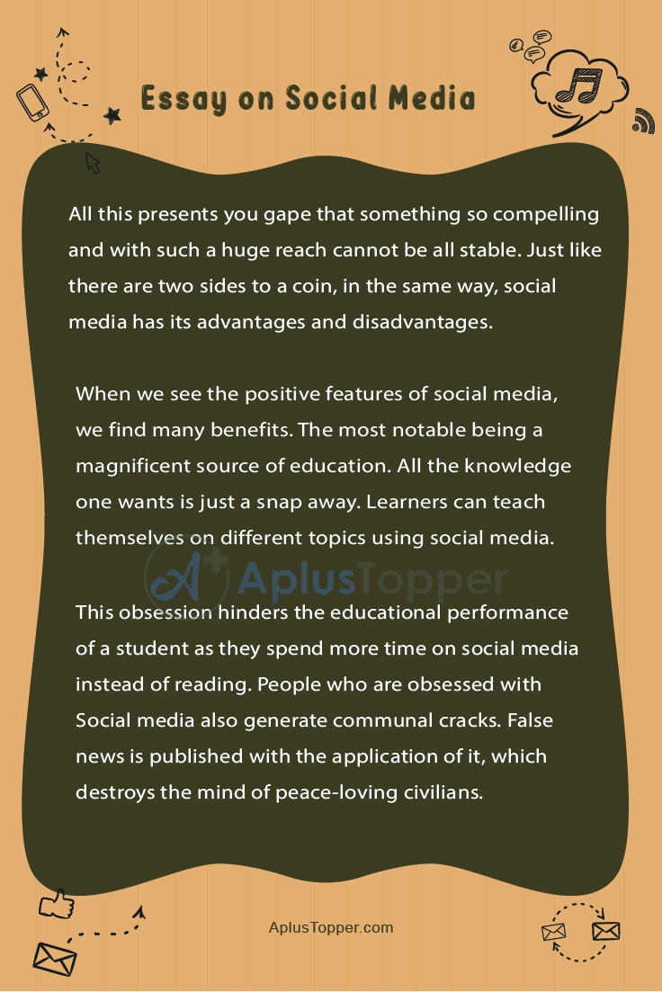 social media and students essay in english