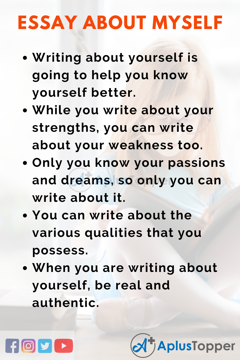 how to write and essay about yourself