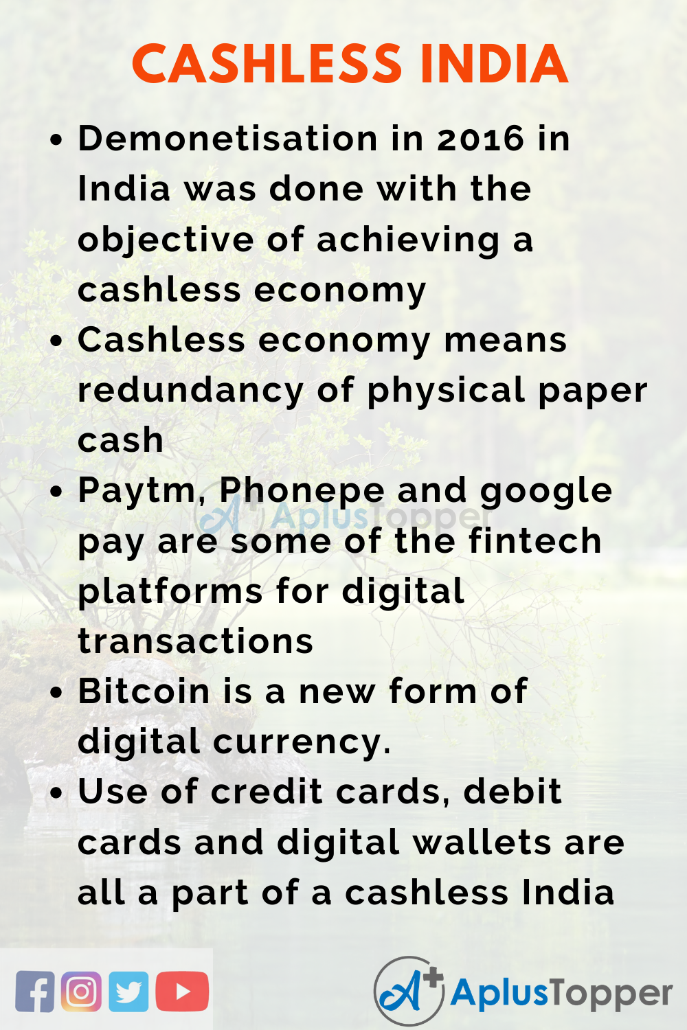 india cash essay