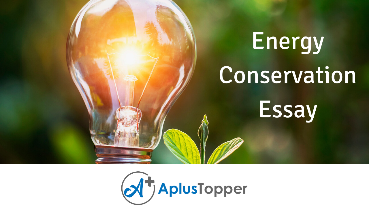 Energy Conservation Essay