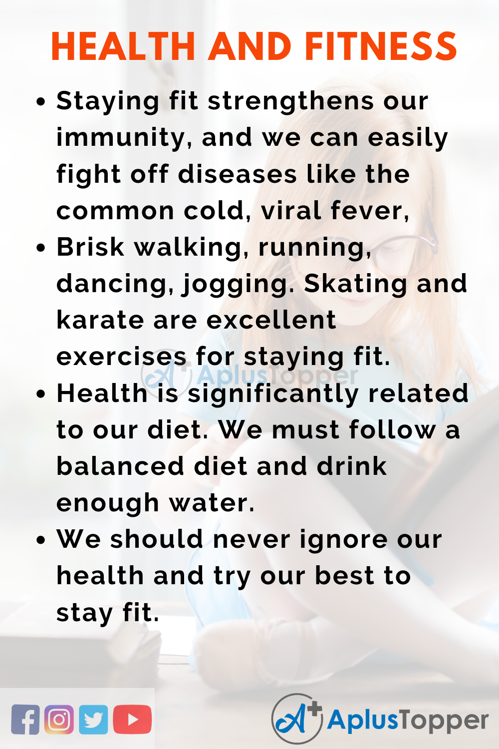 essay about healthy body