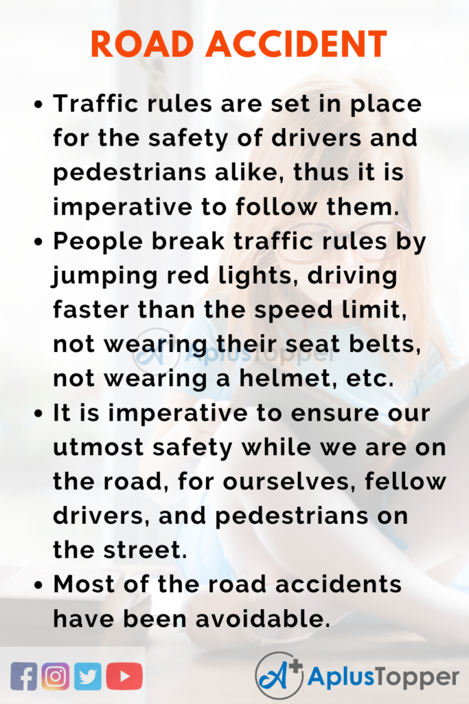 the cause of traffic accident essay
