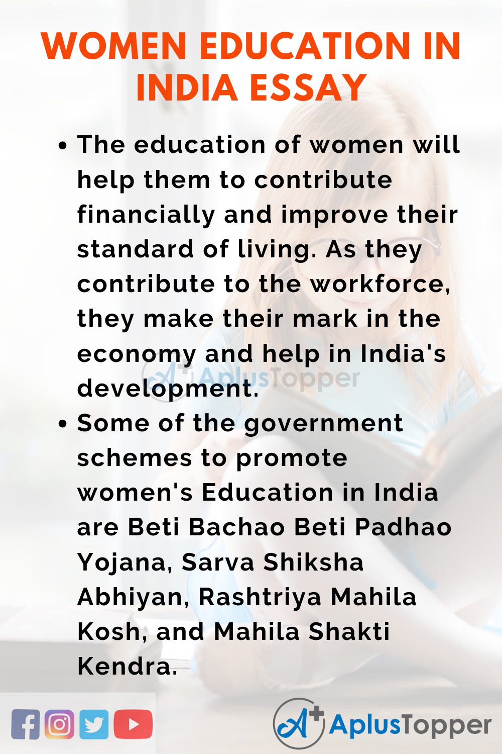 importance of women's education in india essay