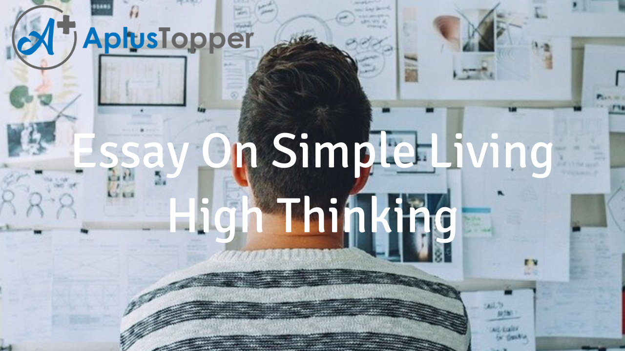 essay on simple living and high thinking