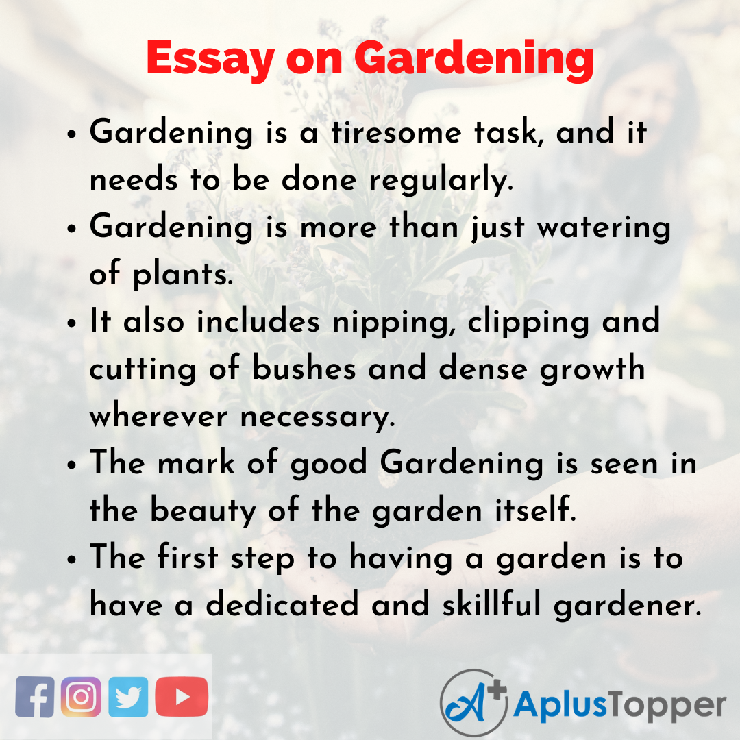 essay on garden