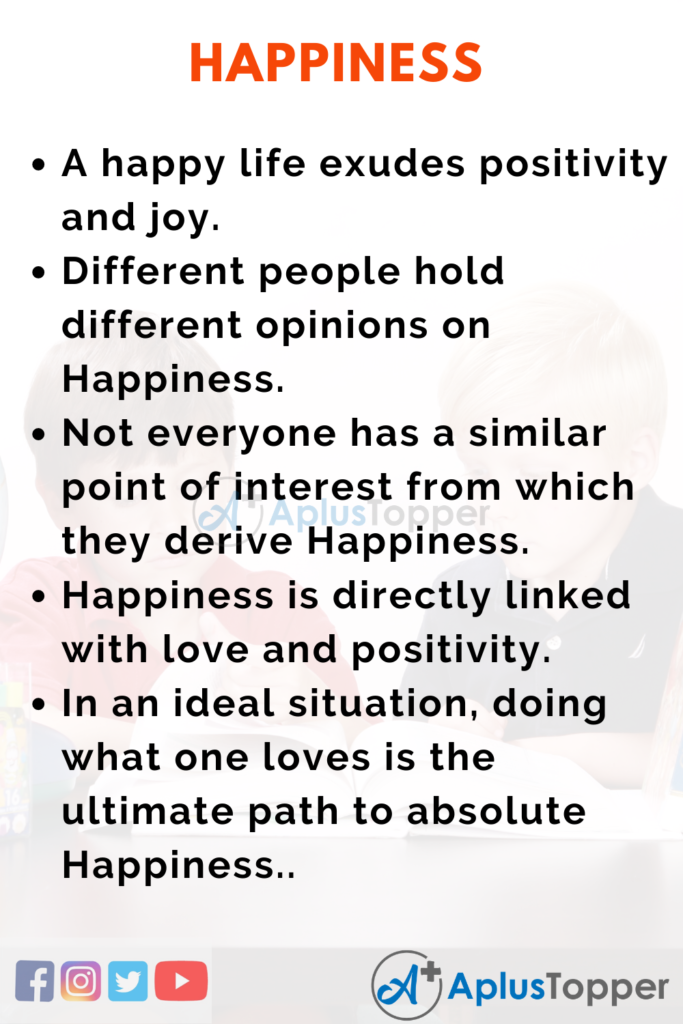 essay on effects of happiness