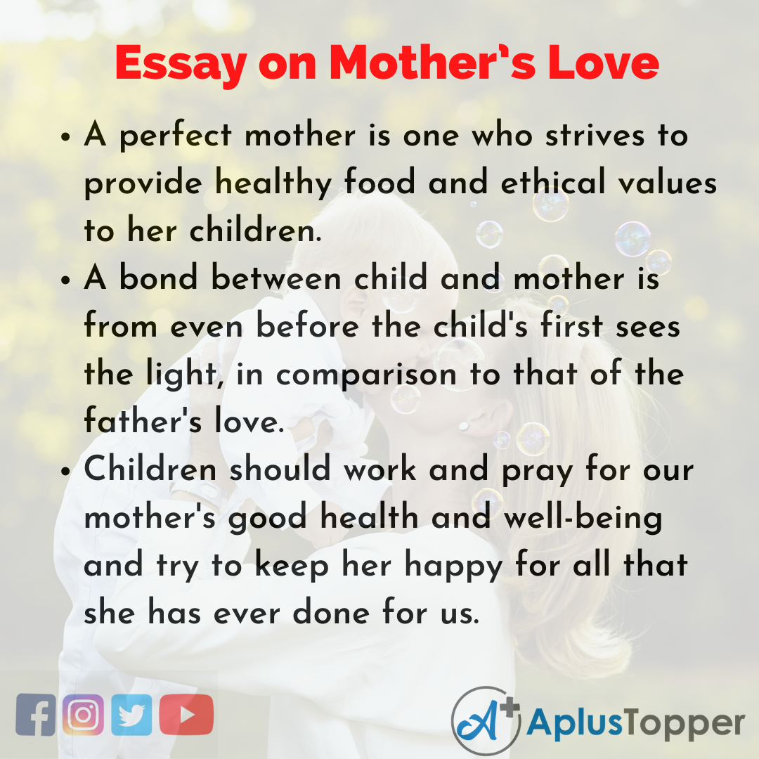 essay about being a good mother