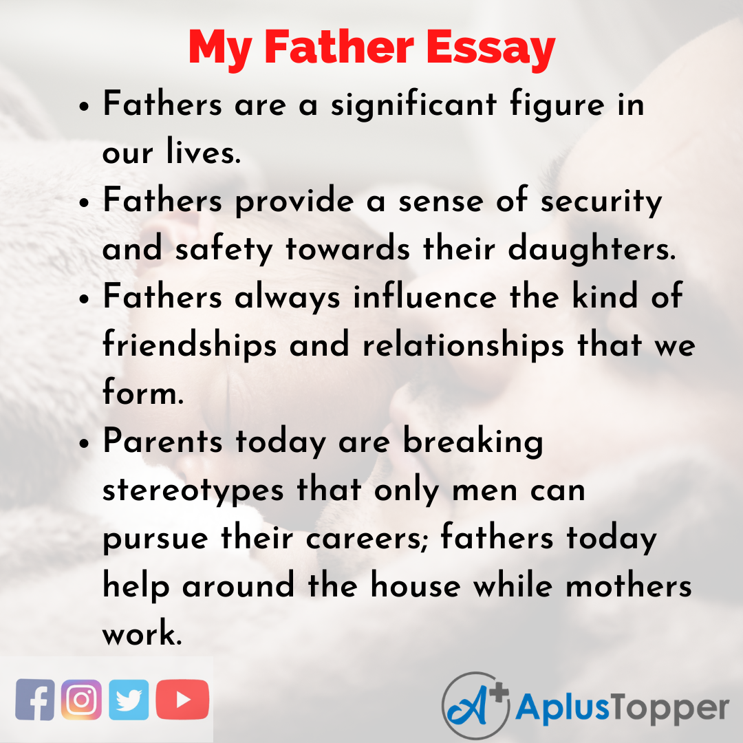 write essay about your father
