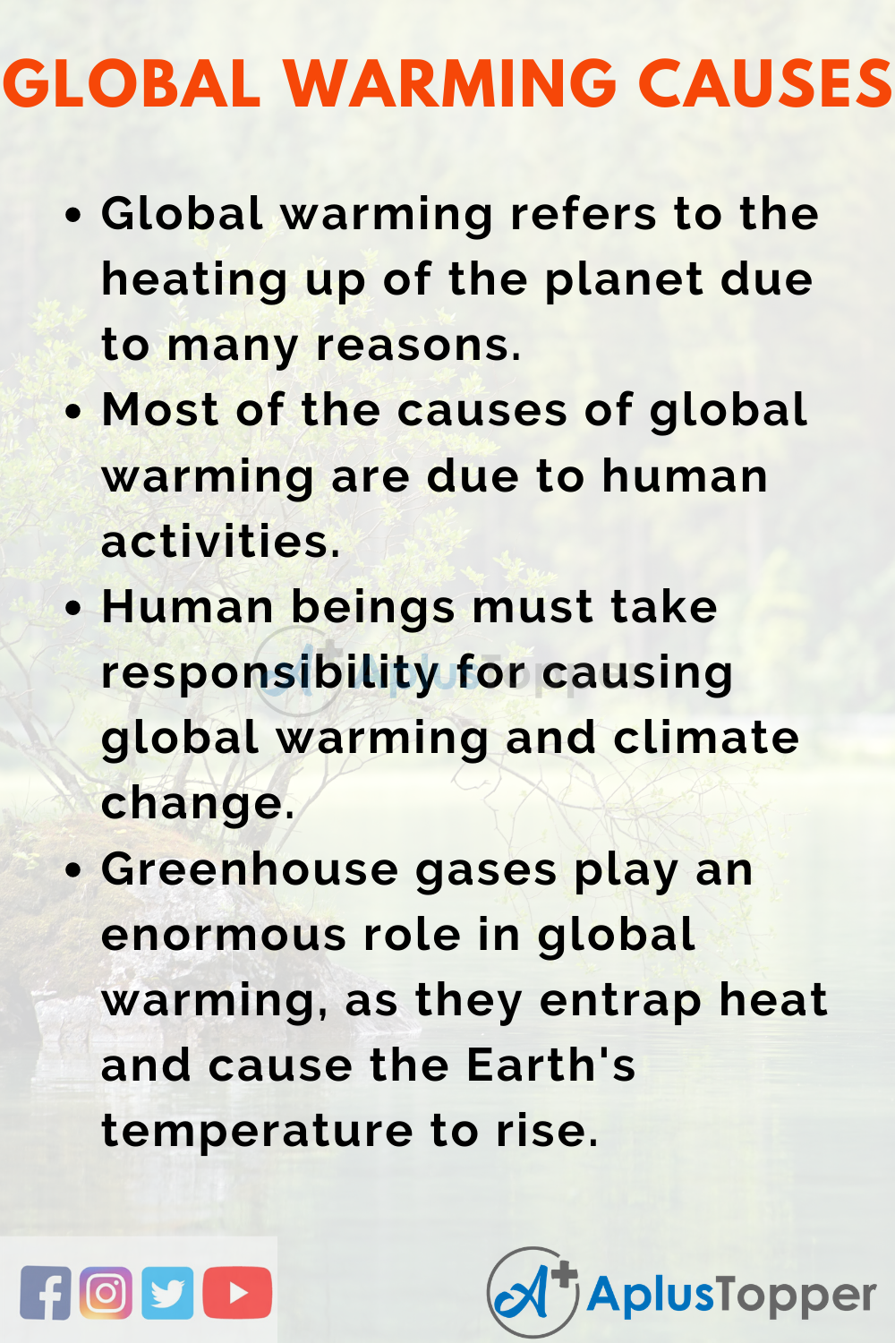 factors of global warming essay