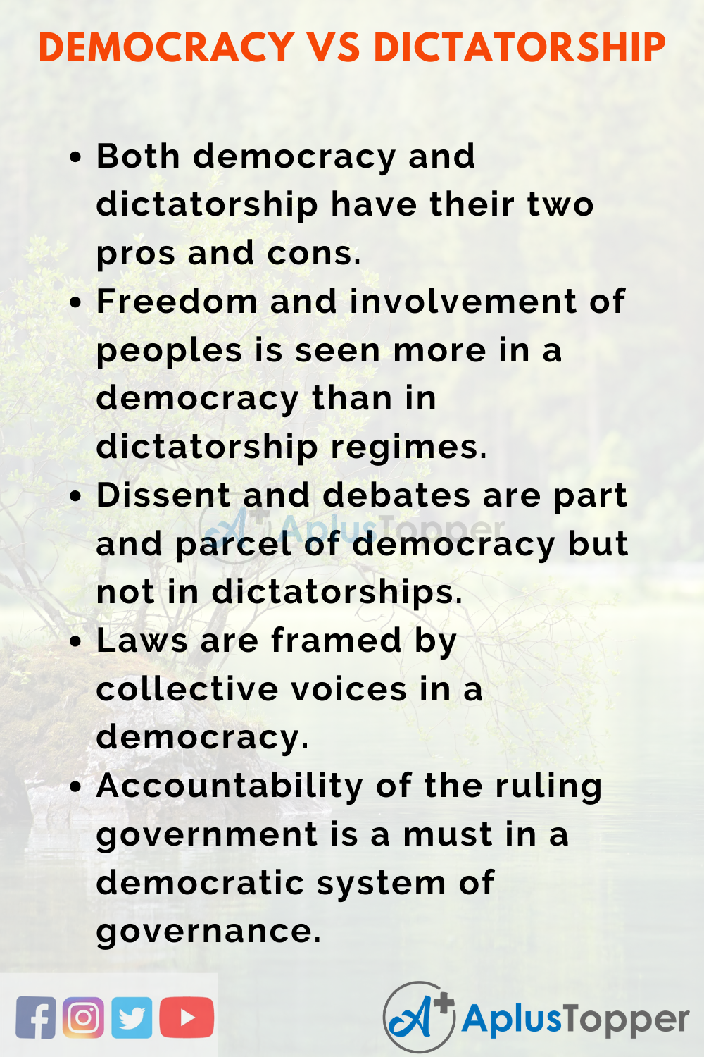 essay about the democracy
