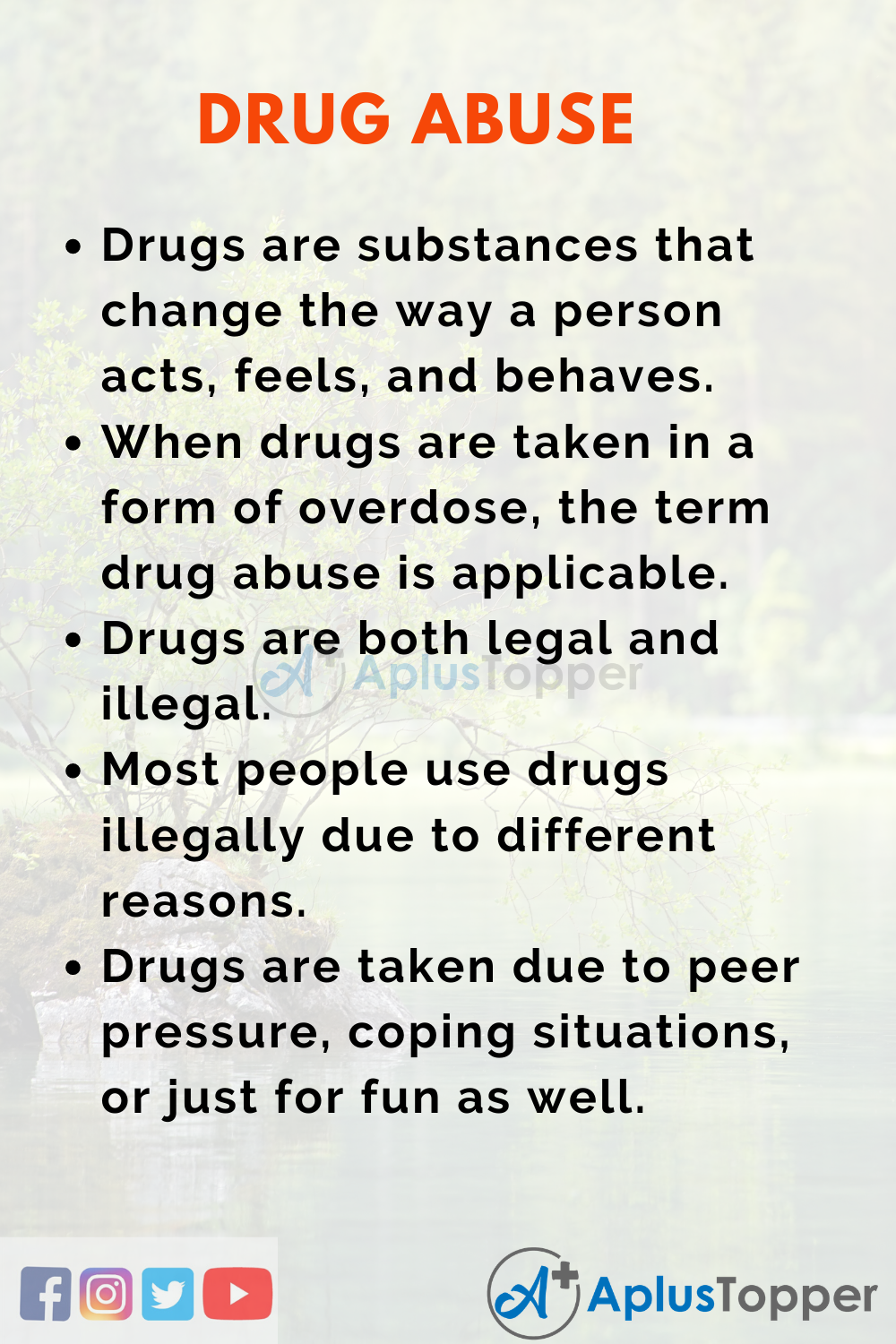 dangers of drug abuse essay