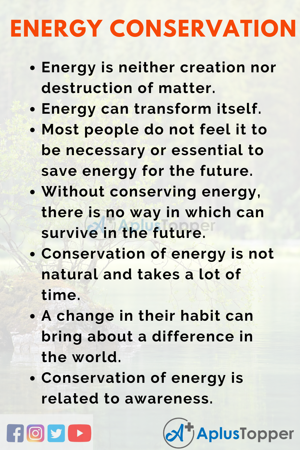 essay on energy conservation day