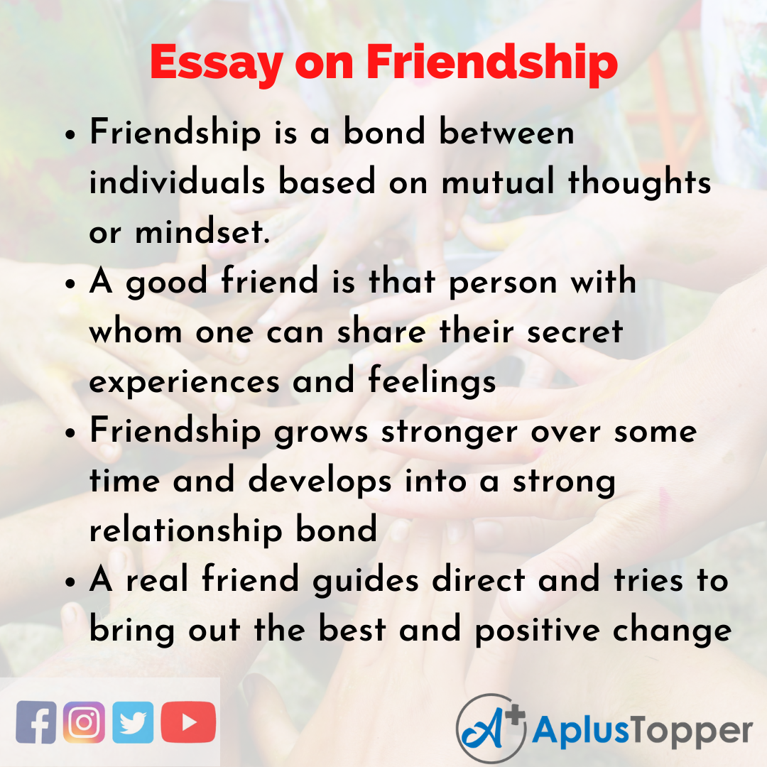 true friends essay in english