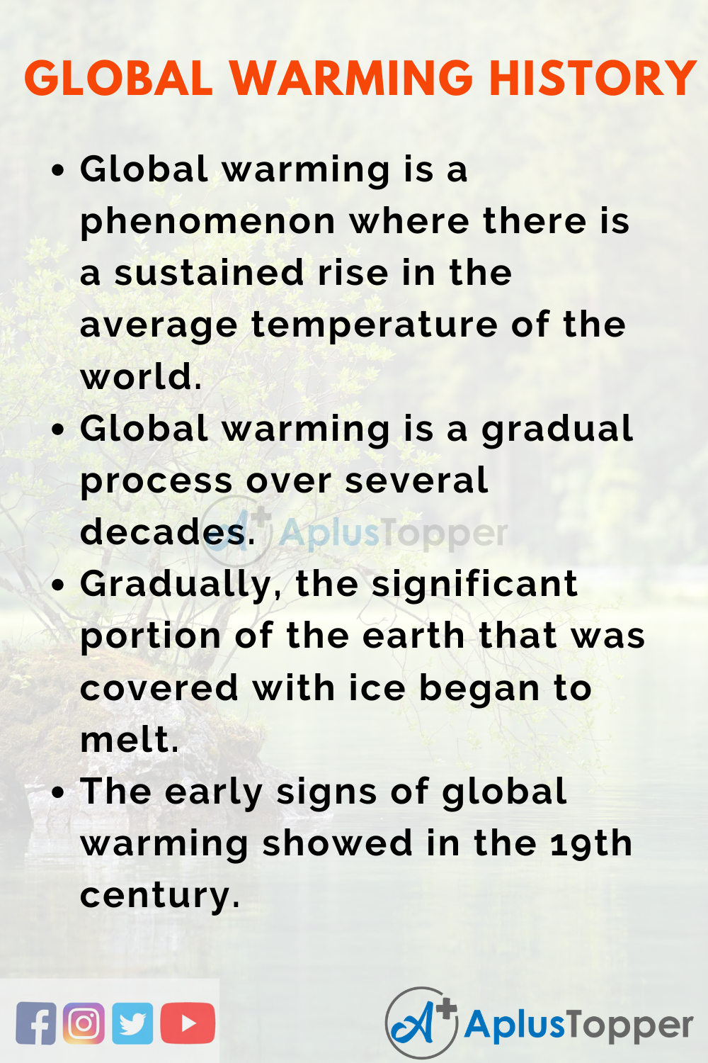 global warming essay 80 words