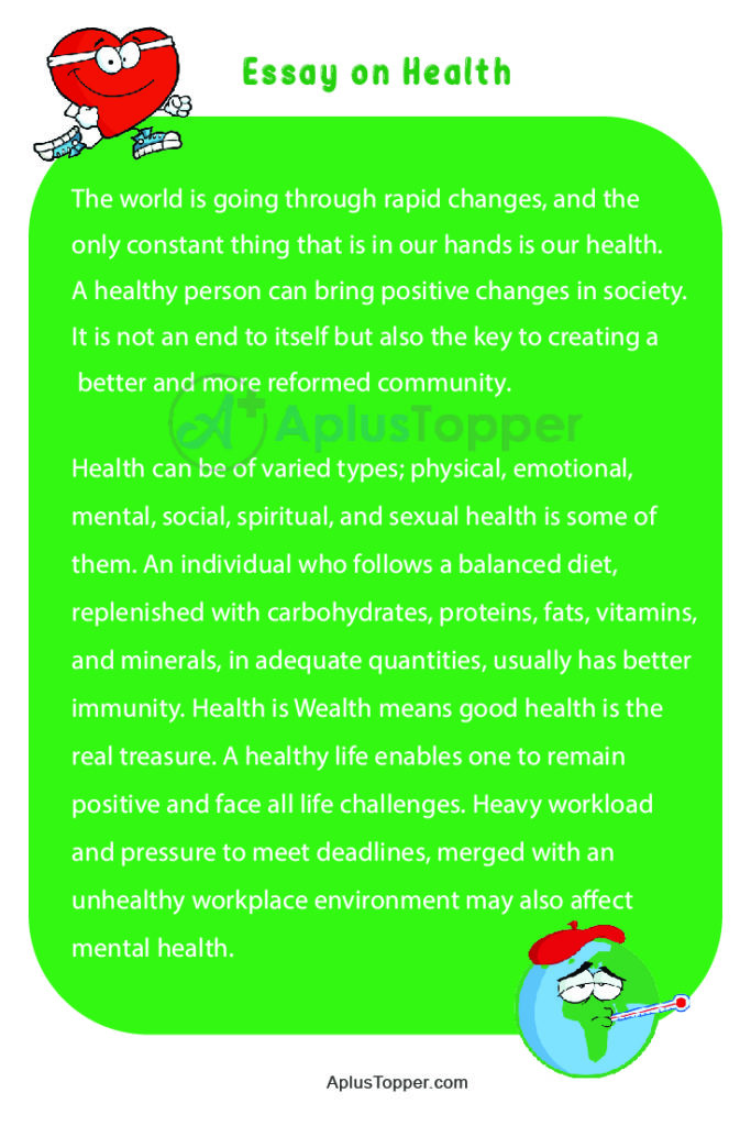 write an essay about advantages of health awareness