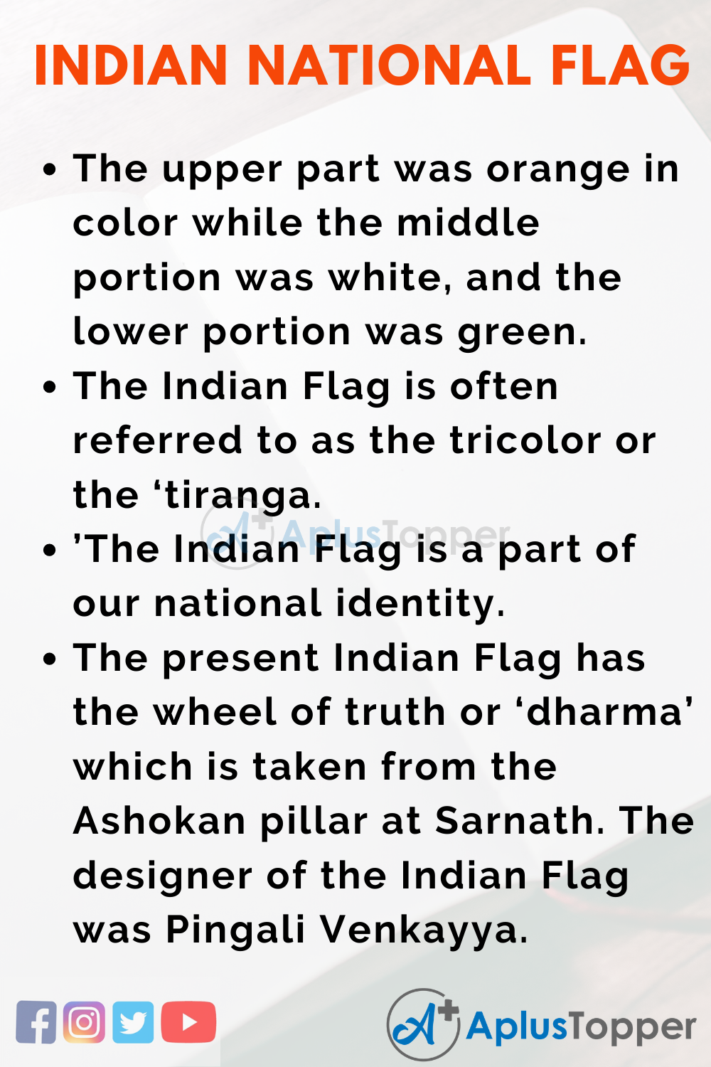 history of indian flag essay